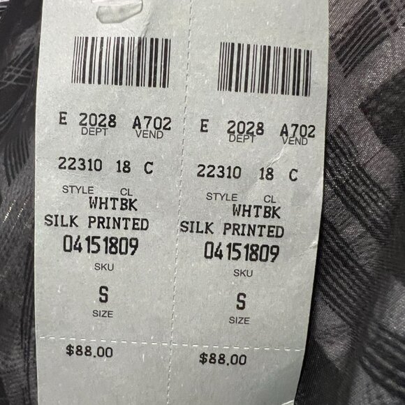 NWT Cache Black & White Geometric Sleeveless Ruffle Blouse, Size Small - Picture 15 of 15